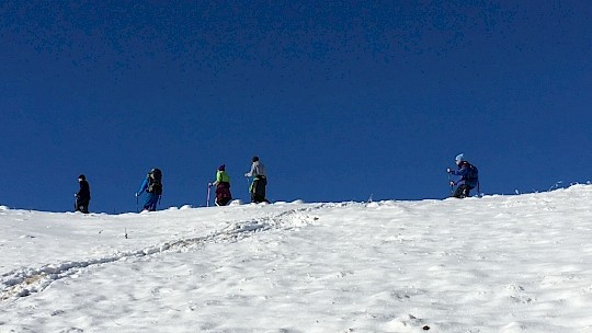 Schneestürmer Teambuilding Schneeschuhwanderung